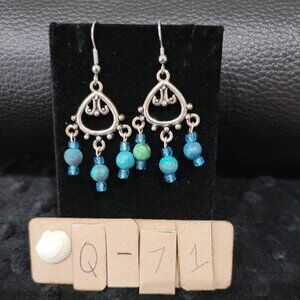 Sterling Silver Dangle Earrings   Item # Q71
